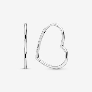 Pandora Asymmetric Hearts of Love Obruč Strieborne | 540COGEYZ