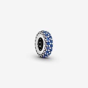 Pandora Blue Sparkle Rozperka Strieborne | 346QUOTBM