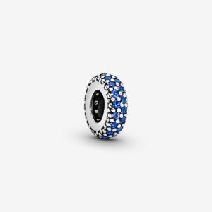 Pandora Blue Sparkle Rozperka Strieborne | 740HASBLY