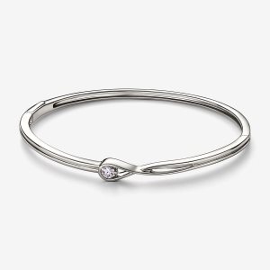 Pandora Brilliance 0.25 ct tw Náramky Biele Zlate | 671TBMJLS