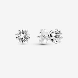 Pandora Celestial Sparkling Star Stud Strieborne | 058MIWFQT