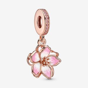 Pandora Cherry Blossom Visieť Ruzove Zlate | 260RYEXSI