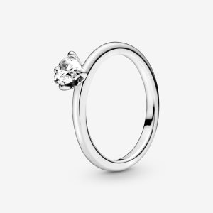 Pandora Clear Solitaire Strieborne | 605SRLAGC
