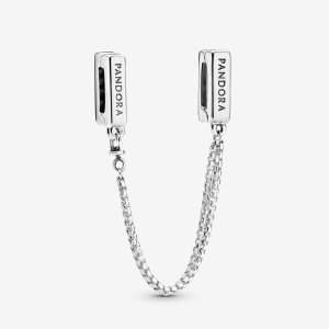 Pandora Clip Safety Strieborne | 690LBWSNR