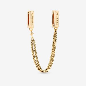 Pandora Clip Safety Zlate | 819NARXPZ