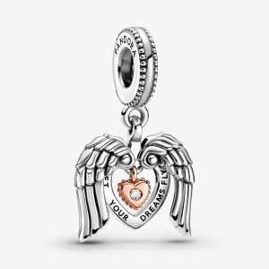 Pandora Club 2021 Angel Wings Visieť Two-tone | 945EBJXNQ