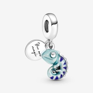 Pandora Color-changing Chameleon Visieť Strieborne | 046MRKDEY