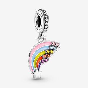 Pandora Colourful Rainbow Visieť Strieborne | 963CAUMED