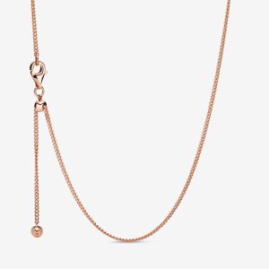 Pandora Curb Charms Ruzove Zlate | 914KLGFUY