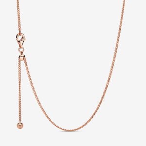 Pandora Curb Charms Ruzove Zlate | 965UVBTLW