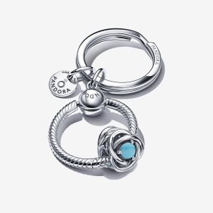 Pandora December Birthday Key Charms Viacfarebný | 298AZOXBE