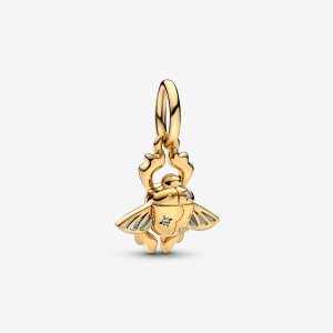 Pandora Disney Aladdin Scarab Beetle Visieť Zlate | 203DFIOSG