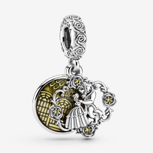 Pandora Disney Beauty the Beast Dancing Visieť Strieborne | 741HSDZQG