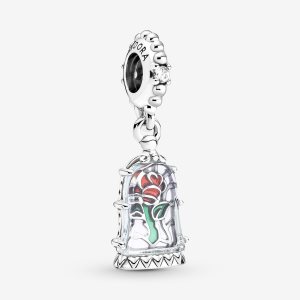 Pandora Disney Beauty the Beast Enchanted Visieť Strieborne | 519HKBTXG