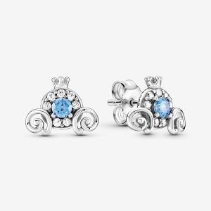 Pandora Disney Cinderella Pumpkin Coach Stud Strieborne | 183OGYNCI