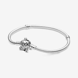 Pandora Disney Cinderella Pumpkin Coach Clasp Moments Charms Strieborne | 624JDBROG