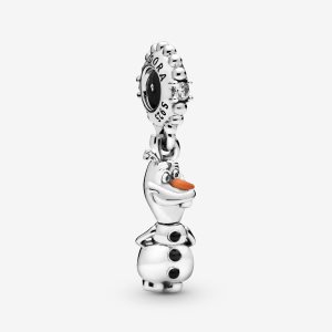 Pandora Disney Frozen Olaf Visieť Strieborne | 295QEYFIM