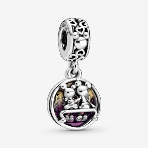 Pandora Disney Mickey Mouse & Minnie Mouse Happily Ever After Visieť Strieborne | 918SYKJFU