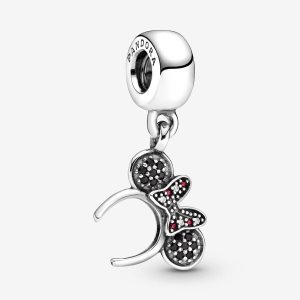 Pandora Disney Minnie Mouse Pave Headband Visieť Strieborne | 064ZHWYAK