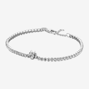 Pandora Disney Minnie Mouse Tenisove Reťaz Strieborne | 706WGVEUT