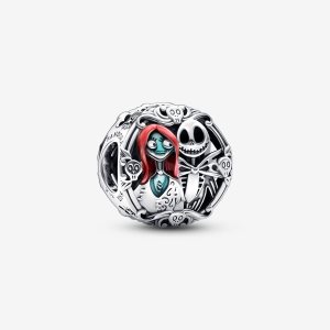 Pandora Disney The Nightmare Before Christmas Charms Strieborne | 697ETAJGI