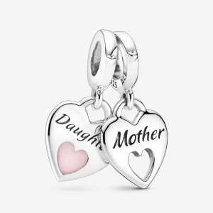 Pandora Double Split Charms Strieborne | 713FGMEHL