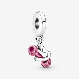 Pandora Dumbbell & Visieť Strieborne | 192LBSUNX