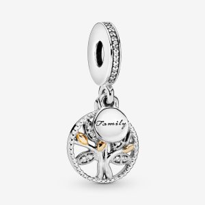 Pandora Family Heritage with Cubic Zirconia Visieť Two-tone | 514MVXGCA