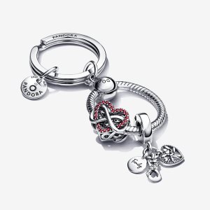 Pandora Family Infinity Keychain Charms Viacfarebný | 647ENJDPM