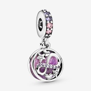Pandora Glittering Infinity Hearts & Stars Visieť Strieborne | 298KUMIEB