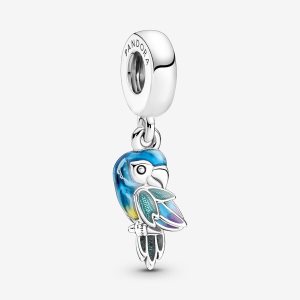 Pandora Jungle Paradise Parrot Visieť Strieborne | 538ZQYOED