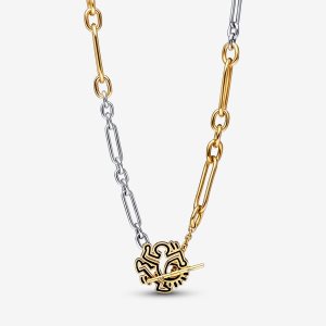 Pandora Keith Haring x Twisted Figure T Bar Prívesky Two-tone | 042QEXYNJ
