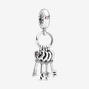Pandora Keys of Love Visieť Strieborne | 970MTQUEH