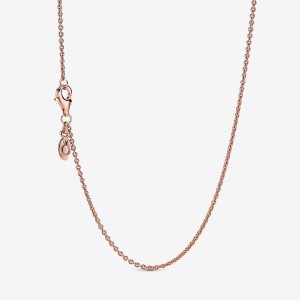 Pandora Klasické Cable Charms Ruzove Zlate | 815HFITGN