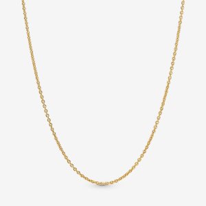 Pandora Klasické Cable Charms Zlate | 703SIMTHY