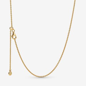 Pandora Klasické Cable Charms Zlate | 720EVQFYT