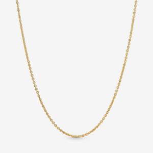 Pandora Klasické Cable Charms Zlate | 859SAQIEZ