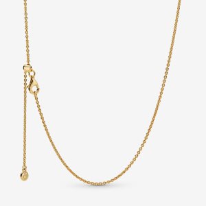 Pandora Klasické Cable Prívesky Zlate | 125SQWORV