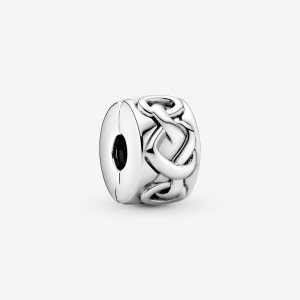 Pandora Knotted Clip Klipy Strieborne | 314LIUKME