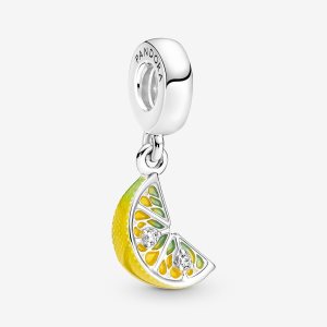 Pandora Lemon Slice Sparkling Fruit Visieť Strieborne | 168RVXTPY