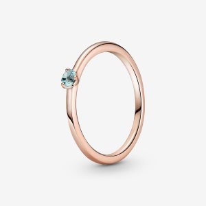 Pandora Light Blue Solitaire Ruzove Zlate | 089BFKLGI
