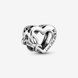 Pandora Love You Mum Infinity Charms Strieborne | 491DMITJC