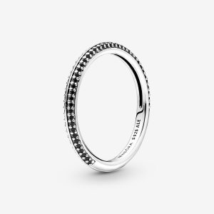 Pandora ME Black Pave Stohovateľné Strieborne | 031EPZOGA