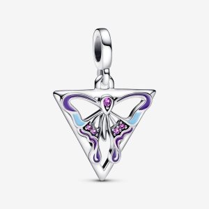 Pandora ME Butterfly Medallion Prívesky Strieborne | 769KBJSFD