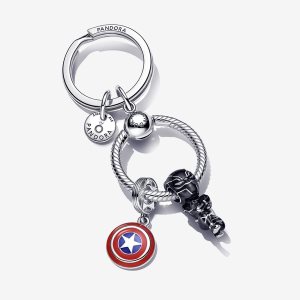 Pandora Marvel Black Panther Captain America Key Charms Viacfarebný | 270CUABLR