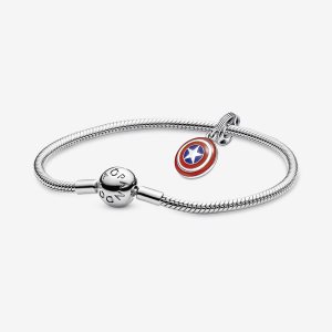 Pandora Marvel Captain America Shield Charms Viacfarebný | 407QKXFIC