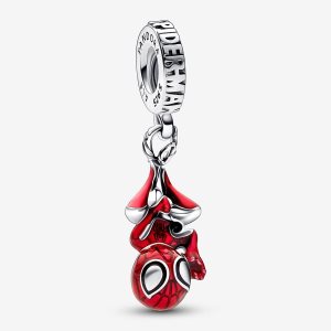 Pandora Marvel Hanging Spider-Man Visieť Strieborne | 904QSCYBK