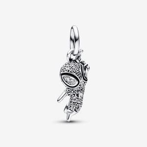 Pandora Marvel Spider-Man Pave Prívesky Strieborne | 842HEUWSJ