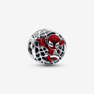 Pandora Marvel Spider-Man Soaring City Charms Strieborne | 089YOJNEU