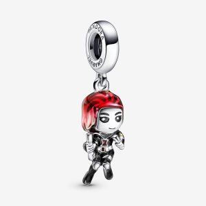 Pandora Marvel The Avengers Black Widow Visieť Strieborne | 648JNTRBA